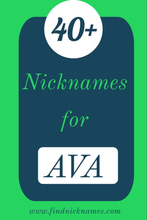 List of Nicknames for the name Ava and useful descriptions that helps you know the best nicknames to choose Nicknames For Victoria, Latin Female Names, Nickname For Bestie Girl, Best Nicknames For Girls, Nicknames For Olivia, Name Ava, Ava Name, Nickname For Nicole, Nicknames For Girls