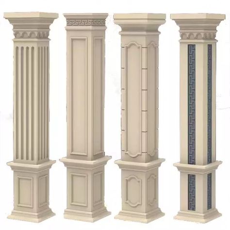 Roman Pillars Columns, Interior Pillars, Roman Pillars, Columns Decor, تصميم الطاولة, Cornice Design, Interior Columns, Small House Front Design, تصميم داخلي فاخر