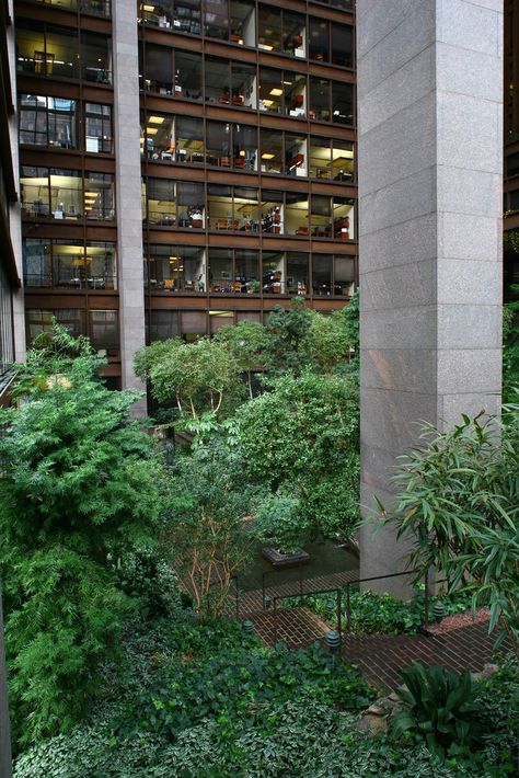 Gallery of AD Classics: The Ford Foundation / Kevin Roche John Dinkeloo and Associates - 9 Sverre Fehn, Richard Anderson, Jorn Utzon, Ford Foundation, Hospital Architecture, Ecology Design, Philip Johnson, Garden Levels, Green Office