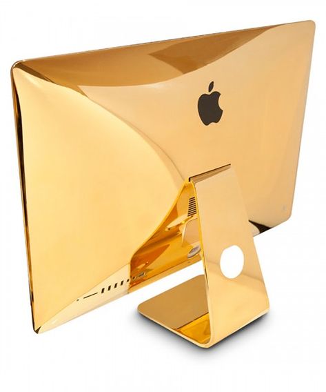 Goldgenie—a customization firm that’s gold-plated the likes of bicycles, golf clubs, racing bikes, watches and phone cases—is offering a service to cover new or used iMac or MacBook devices in 24-karat gold at Goldgenie’s London headquarters. Photography Organizations, New Luxury Cars, Apple Imac, Certificates Online, Best Cell Phone, Gold Apple, Gold Iphone, Apple Computer, Funny Phone Wallpaper