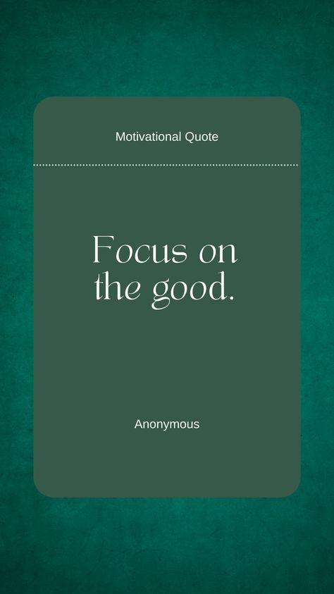 Maintain a positive outlook with this simple yet powerful quote. Focus on the good in every situation. Save this as a reminder to stay positive every day! Outlook Quotes, Positive Outlook Quotes, The Good Quote, Good Quote, Focus On The Good, Positive Outlook, Stay Positive, Powerful Quotes, Staying Positive