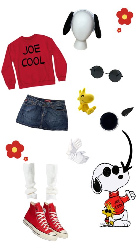 costume idea? Snoopy Costume, Joe Cool Snoopy, Cool Snoopy, Animal Crossing Memes, Snoopy Halloween, Last Minute Costumes, Joe Cool, Cartoon Outfits, Diy Costumes