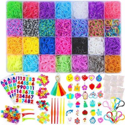 Best Loom Bands and Kits for Jewelry Making – ARTnews.com Abc Stickers, Backpack Hooks, Rainbow Loom Rubber Bands, Christmas Presents For Kids, Rainbow Loom Bands, Loom Charms, Rubber Band Bracelet, Rainbow Loom Bracelets, Wall Hanging Crafts