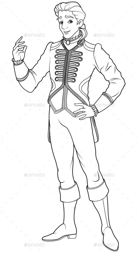 Prince Charming Coloring Page Narnia Coloring Pages, Prince Coloring Pages, Cinderella Coloring Pages, Prince Drawing, Boy Coloring, Barbie Coloring Pages, Kids Coloring Book, Coloring Page Ideas, Colouring Printables