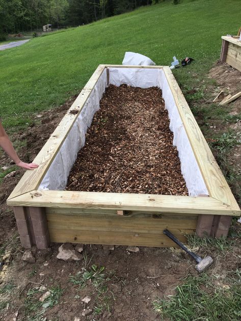 Raised beds with pressure treated lumber?! – The Intrepid Homestead Building A Raised Bed, Backyard Raised Garden, Raised Garden Beds Diy Vegetables, Lights Balcony, Bed Spring, Elevated Gardening, Raised Garden Planters, Building A Raised Garden, Garden Planter Boxes