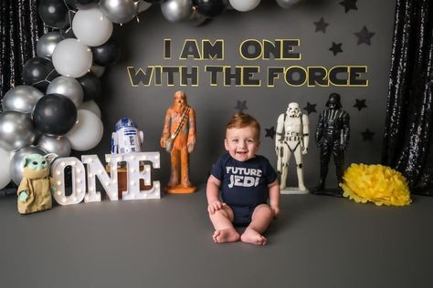 Private, do not share Starwars Theme, Star Wars Theme Birthday, Star Wars Themed Birthday Party, Smash Cake First Birthday, Jersey Cake, 4de Verjaardag, Cake Smash Theme, 1st Birthday Boy, Boys First Birthday Party Ideas