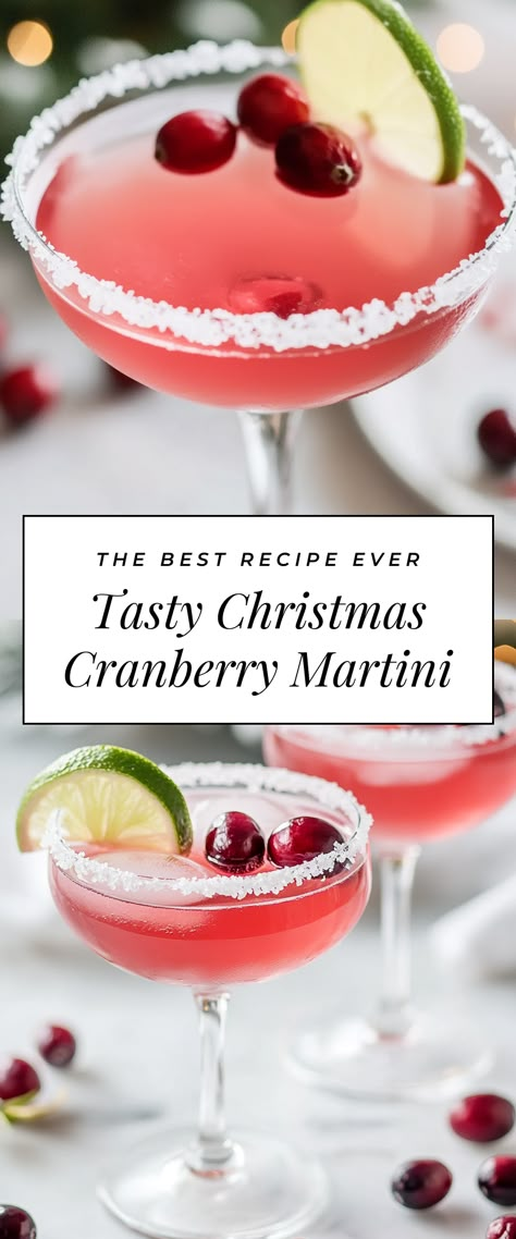 Image for Tasty Christmas Cranberry Martini Christmas Cocktails With Cranberries, Xmas Martini Recipes, Smirnoff Red White And Merry, Cranberry Martini Recipes, Christmas Martini Holiday Drinks, Holiday Martinis Christmas, Holiday Martini Recipes, Festive Drinks Alcohol, Christmas Martinis