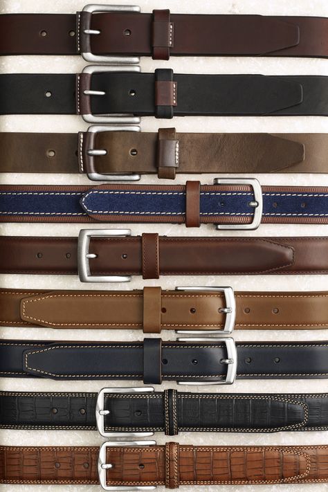 Pull it Together: From jeans to a suit, your look isn't complete without a good Johnston & Murphy belt.