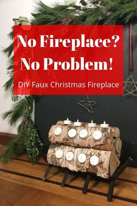 Diy Faux Fireplace, Cozy Wallpaper, Diy Christmas Fireplace, Faux Fireplace Mantels, Fake Fireplace, Fireplace Christmas, Wallpaper Diy, Faux Fireplace Diy, Faux Christmas