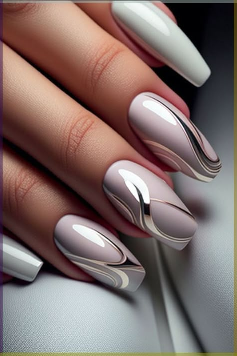 Manicure Elegante, Smart Nails, Elegant Touch Nails, Manicure Designs, Nagellack Trends, Elegant Nail Art, Romantic Nails, Fancy Nails Designs, Pretty Nail Art Designs