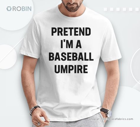 Step up to the plate this Halloween with an outfit that's a real game changer! Imagine transforming into everyone's favorite decision-maker ... Check more at https://robinplacefabrics.com/product/pretend-im-a-baseball-umpire-costume-halloween-party-shirt Umpire Costume, Baseball Umpire, Costume Halloween, Game Changer, Step Up, Halloween Party, Halloween Costumes, Baseball, Halloween