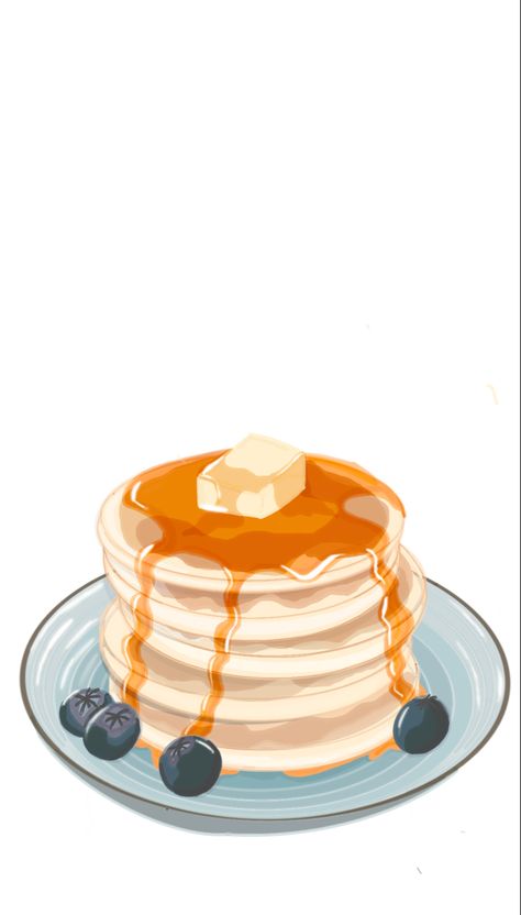 Pancake Illustration, Idea For Breakfast, Dead And Breakfast, Breakfast Illustration, Bed Drawing, My Idea, Breakfast In Bed, Digital Illustration, Art Inspo