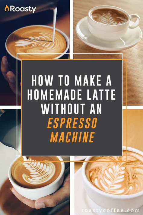 Making a latte instantly with an espresso machine is easy, but without a machine will require a little more work. Check out our full rundown on how to quickly make a homemade latte without an espresso machine. Cafe Latte Recipe, Expresso Recipes, Italian Espresso Machine, How To Make A Latte, Homemade Latte, Latte At Home, Espresso Recipes, Espresso At Home, Mocha Latte