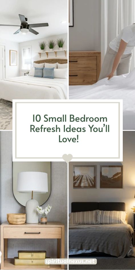 Love your bedroom again with these 10 small bedroom refresh ideas! From affordable decor updates to space-saving tricks, these tips will inspire a budget-friendly transformation. Perfect for creating a stylish and functional home bedroom refresh in any small room! #smallbedroomrefresh #smallhomebedroomrefresh #homebedroomrefreshsmallroom Creative Small Bedroom, Cozy Apartment Living Room, Blue Bedroom Decor, Decor Hacks, Small Basements, Adult Bedroom, Functional Home, Single Bedroom, Yellow Bedroom