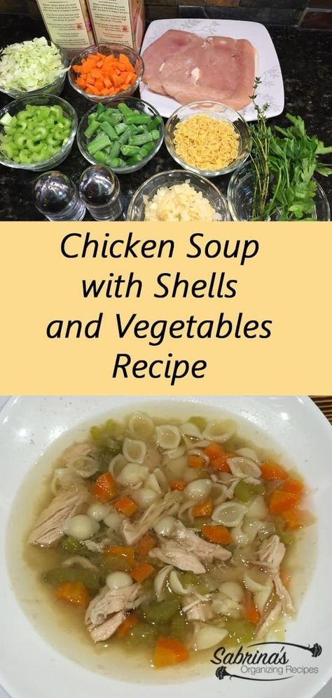 Chicken And Shells Soup, Chicken Shell Soup, Chicken Breast Soup, Slow Cooker Chicken Soup, Dinner Soup Recipes, Soup Slow Cooker, Easy Chicken Soup, Recipe Soup, Weeknight Recipes