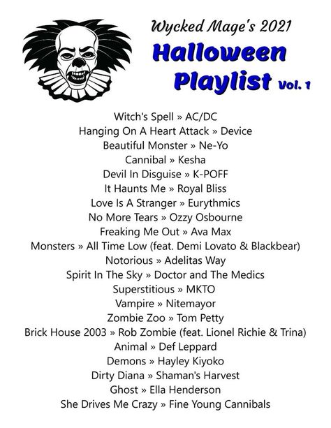 Halloween Music Playlist, Workout Music Playlist, Halloween Playlist, Halloween Songs, No More Tears, Halloween Music, The Playlist, All Hallows Eve, Party Music