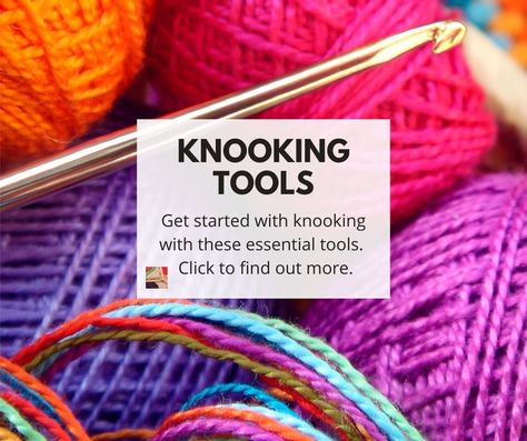 Knooking Tutorial, Unusual Crafts, Knit Tutorials, Loom Knitting For Beginners, Crochet Blanket Stitch Pattern, Scrap Yarn Crochet, Easy Crochet Hat, Christian Jokes, Knitting Basics