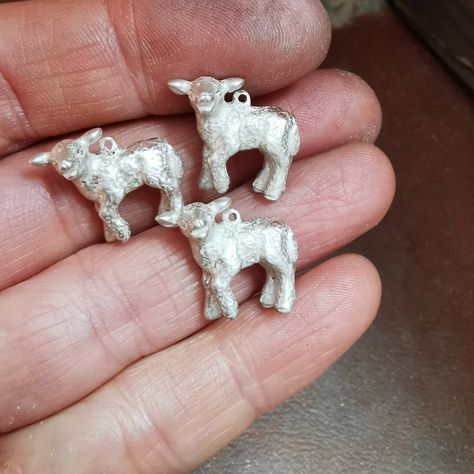 Lamb Necklace, Sheep Jewelry, Contemporary Jewellery Necklace, Lover Jewelry, Silver Clay, Silver Handmade Jewelry, Recycled Sterling Silver, Jewelry Inspo, Necklace Sterling Silver