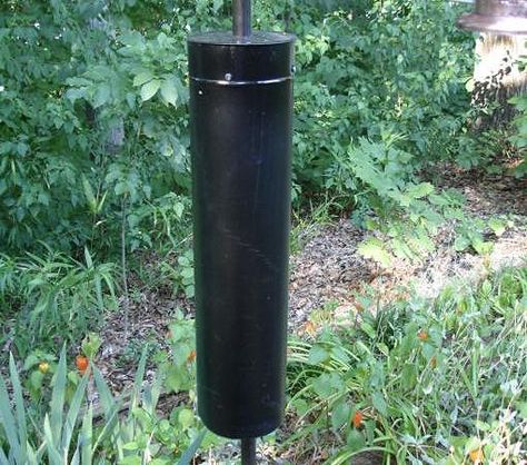 How to Make a Squirrel and Raccoon Bird Feeder Baffle | Today's Homeowner Squirrel Baffle Diy, Bird Feeder Baffle, Squirrel Baffle, Suet Bird Feeder, Bird Feeder Plans, Bird Feeder Poles, Squirrel Proof Bird Feeders, Bird Feeding Station, Squirrel Feeder