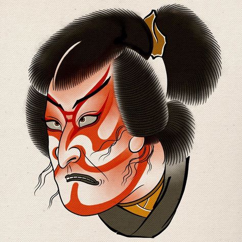 1,395 Likes, 18 Comments - @ashton.alexandr on Instagram: “Samurai head•Wanado Wednesday's FREE tattoo give away,comment with a 👺 on the picture and a winner…” Hannya Maske Tattoo, Hannya Maske, Traditional Japanese Tattoo Flash, Japanese Snake Tattoo, Traditional Japanese Tattoo Designs, Art Vampire, Samurai Tattoo Design, Dengeki Daisy, Japan Tattoo Design