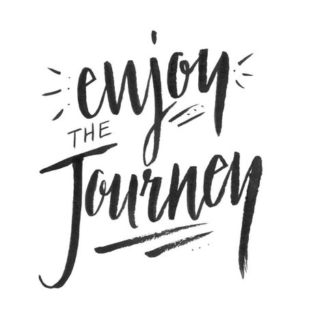 A black and white 'Enjoy the Journey' quote. Quotes For Mugs, Free Inspirational Quotes, The Journey Quotes, Free Printable Quotes, Black & White Quotes, Printable Inspirational Quotes, Inspirational Printables, Enjoy The Journey, Journey Quotes