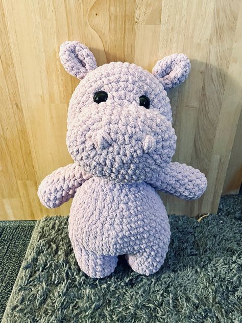 Aesthetic Patterns, Crochet Hippo, Purple Crochet, Easy Crochet Animals, Crochet Aesthetic, Crochet Animals Free Patterns, Crochet Design Pattern, Kawaii Crochet, Beginner Crochet Projects