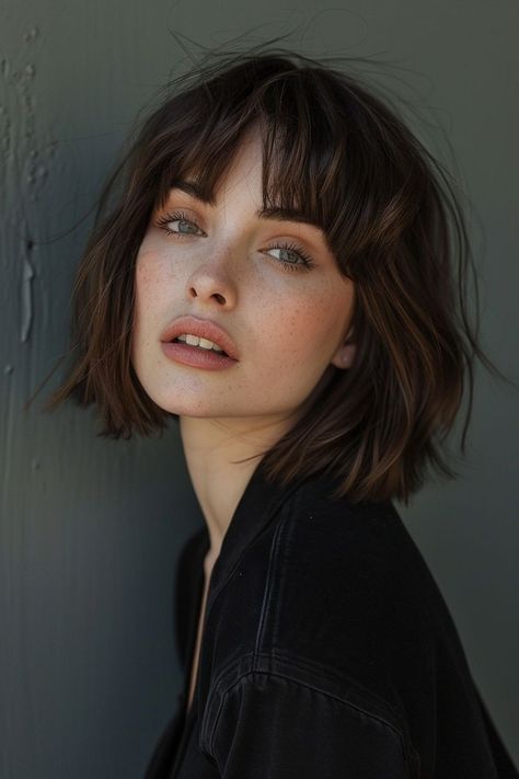 Short Wavy Bob Haircuts, Hairstyles With Side Bangs, Different Hair Textures, Wavy Or Curly Hair, Short Haircuts With Bangs, Wavy Bob Haircuts, Short Wavy Bob, Side Bangs Hairstyles, Wavy Bob