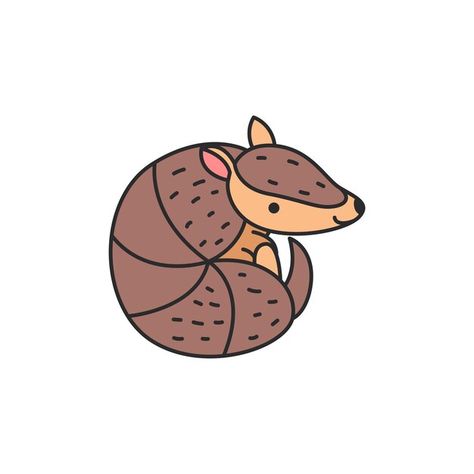 Vector cute armadillo illustration | Premium Vector #Freepik #vector Armadillo Drawing, Armadillo Illustration, Cute Armadillo, Manga Drawing, Cute Illustration, Koala, Premium Vector, Cute Drawings, Graphic Resources