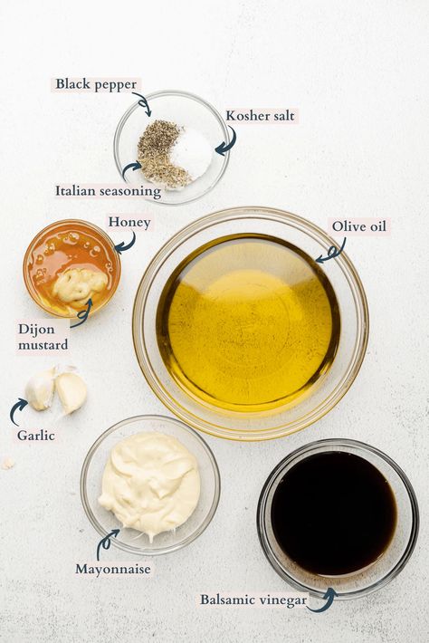 Homemade Creamy Balsamic Dressing Recipe — A Full Living Garlic Balsamic Vinaigrette, Homemade Creamy Balsamic Vinegarette, Italian Balsamic Dressing, Salads With Balsamic Glaze, Easy Balsamic Dressing, Diy Balsamic Dressing, Balsamic Dijon Dressing, Vinegarette Dressing Balsamic, Healthy Balsamic Dressing