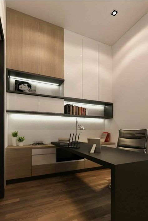 Interior For Office, Office Cabinet Design, Home Office Cabinet, Office Cabin Design, Cabinet Design Ideas, Small Office Design Interior, Luxury Kitchen Cabinets, Home Office Layouts, Office Desk Designs