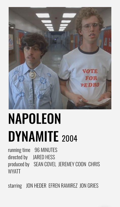 napoleon dynamite 2004 Gravity Falls Cartoon, Movie Nerd, Napoleon Dynamite, Iconic Movie Posters, Nick Miller, Film Posters Minimalist, Marshall Lee, Ron Swanson, 70s Show