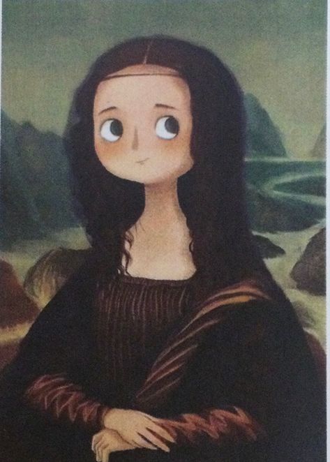 Mona Lisa Cartoon, Monalisa Painting, Horse Cartoon, Cartoon Tiger, Art Classroom Decor, Fashion Illustration Sketches, Illustration Sketches, Art Classroom, Canvas Art Painting