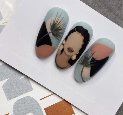 Picasso Nails, Nail Design Glitter, Unghie Nail Art, Art Deco Nails, Nail Drawing, Beauty Nails Design, Modern Nails, Minimal Nails, Nail Art Designs Diy