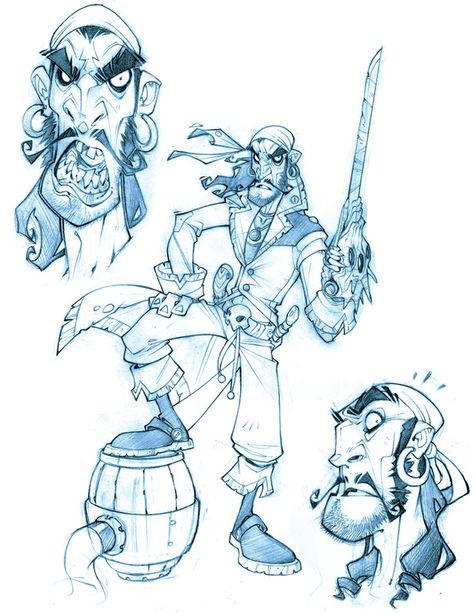 pirate Pirates Cartoon, Pirate Cartoon, Chara Design, Pirate Art, Animation Character, Character Design Sketches, 캐릭터 드로잉, Character Sketches, Poses References