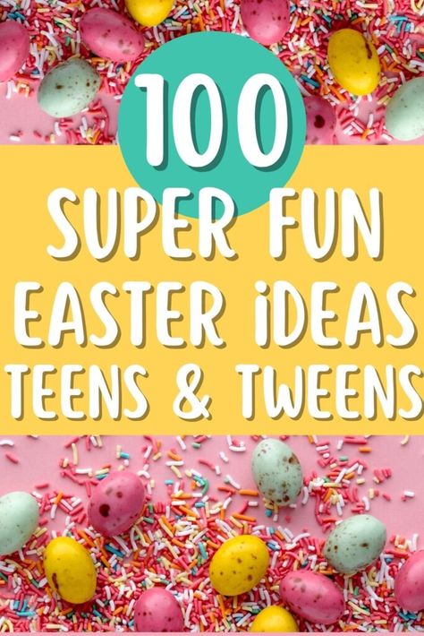 Easter Activity For Teens, Easter Eggs For Teens, Easter Egg Fillers For Teens, Easter For Teens, Easter Ideas For Teens, Unique Easter Egg Hunt Ideas, Easter Hunt For Older Kids, Egg Filler Ideas, Fun Easter Ideas