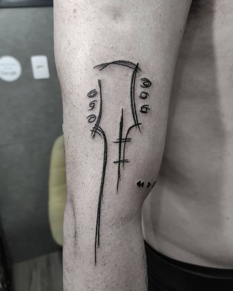 Music Tattoos Men, Music Guitar Tattoo, Koch Tattoo, Rock And Roll Tattoo, Small Music Tattoos, Music Tattoo Sleeves, Guitar Tattoo Design, Tattoo Music, Rock Tattoo