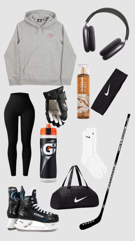 Athletic Wear Outfits, Ice Hockey Girls, Hockey Outfits, Hockey Boards, Hockey Pictures, Ice Skating Outfit, Hockey Girl, Hockey Season, Hockey Humor