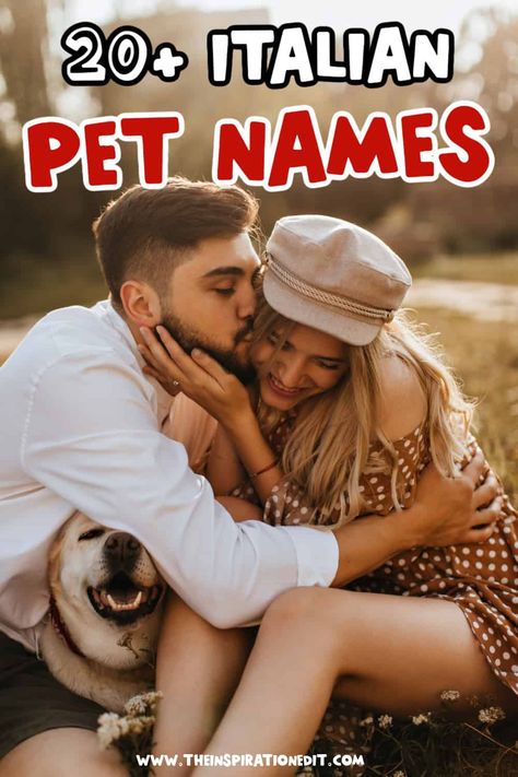 20 Charming Italian Pet Names Pet Names For Partner, Pet Names For Boyfriend, Most Popular Dog Names, Nicknames For Friends, Names For Girlfriend, Popular Dog Names, Dr Seuss Crafts, Names For Boyfriend, Cute Nicknames