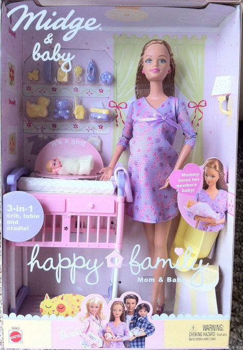 Happy Family Midge® Doll and Baby Barbie Happy Family, Baby Doll Set, Baby Barbie, Barbie Doll Set, Barbie Sets, Barbie I, Barbie House, Family Mom, Barbie Friends