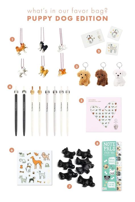 Puppy Party Decorations, Puppy Party Theme, Puppy Party Favors, Dog Party Favors, Dog Themed Parties, Puppy Birthday Parties, Party Favor Bag, Kids Birthday Themes, Best In Show