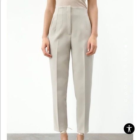 [CommissionsEarned] Check Out This Listing I Just Found On Poshmark: Zara High Waisted Trousers. #Shopmycloset #Poshmark #Shopping #Style #Pinitforlater #Zara #Pants #zarawomenpantscasual Zara Pants Trousers, Red Dress Pants, Red Trousers, Side Pants, Oyster White, Women Casual Pants, Zara Jumpsuit, Special Clothes, Jumpsuit Trousers