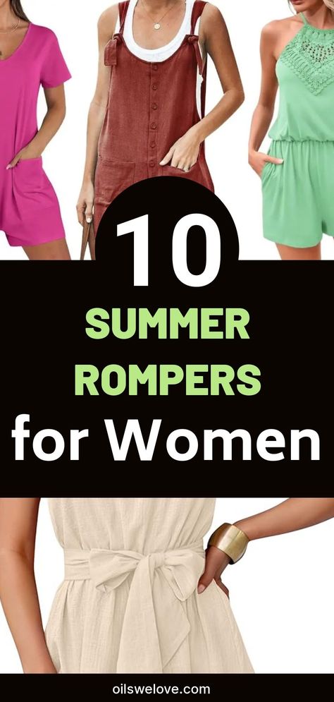 Backyard Bbq Outfit, Bbq Outfit, Summer Rompers, Minimalistic Outfits, Hot Summer Outfits, Chic Romper, Beach Rompers, Wide Leg Romper, Short Sleeve Romper