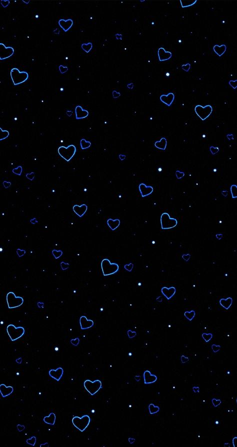 Blue Wallpaper Android, Cute Blue Background, Blue Lockscreen Wallpaper, Dark Romantic Aesthetic Wallpaper, Blue Hearts Aesthetic, Blue Heart Wallpaper, Blue Phone Wallpaper, Dark Blue Aesthetic Heart, Dark Blue Stars Wallpaper