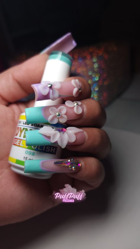 Polish by Dynamic Nail Supply 3D Flowers done with NotPolish acrylic powder. Pastel Nails Designs, Acrylic Powder, Pastel Nails, 3d Flowers, Nail Supply, White Nails, White Roses, Nail Designs, Nails