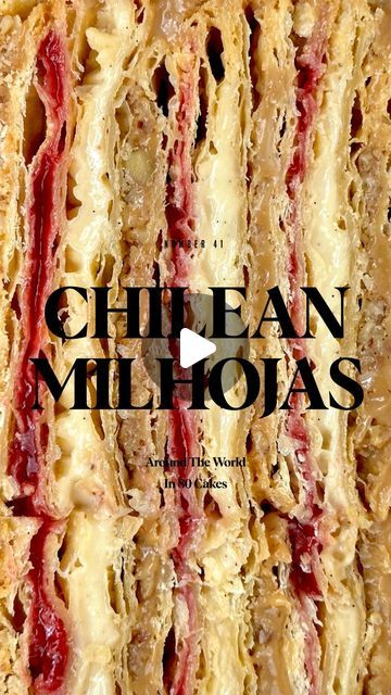 Rubes on Instagram: "🌍🍰 Around The World In 80 Cakes - Chilean Milhojas aka Thousand Layer Cake 🍰🌍    Whilst there technically isn’t 1000 layers in this cake (sad times), there are 14…which is basically a sh*t tonne in the cake world. 14 crisp, crunchy layers of pastry sandwiching liquid gold (aka the king of ingredients, dulce de leche), walnuts, crème patissiere and jam.     Whilst I have gone fancy and packed a lot into my version, the traditional would see it done with just the dulce de leche and walnuts but the jam was most definitely a welcomed addition to the party to cut through the butteryness.     I found the below dough recipe and method from Chilean Food & Garden (won’t allow me to tag 😭) and will say that this is definitely one that needs to be eaten fresh on the day. The Thousand Layer Cake, Cake World, Chilean Food, Chilean Recipes, The Jam, Food Garden, Liquid Gold, Dough Recipe, Pisco