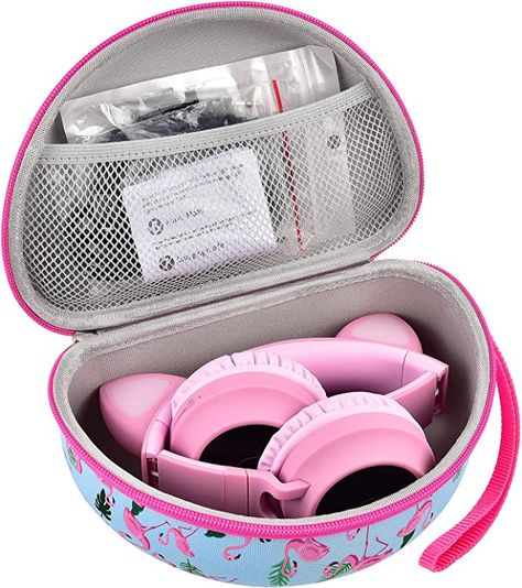 Amazon.com: Headphone Case for Riwbox CT-7 Pink/ for Jack CT-7S Cat Green 3.5mm/ for iClever IC-HS01/ for Mpow BH297B Wired/ for Picun Bluetooth Wireless Over-Ear Headphones Headset for Kids-Box Only : Electronics Headphone Storage, Xmas 2022, Wireless Noise Cancelling Headphones, Kids Headphones, Headphone Case, Noise Cancelling Headphones, Bluetooth Headphones Wireless, Wireless Headset, Kids Boxing