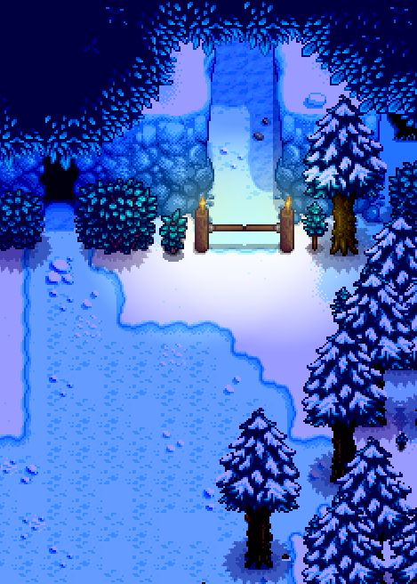 Nintendo Winter Wallpaper, Stardew Valley Scenery, Stardew Valley Winter Wallpaper, Stardew Valley Background, Stardew Valley Winter, Stardew Valley Wallpaper, Slime Dragon, Valley Scenery, Last Day Of Winter