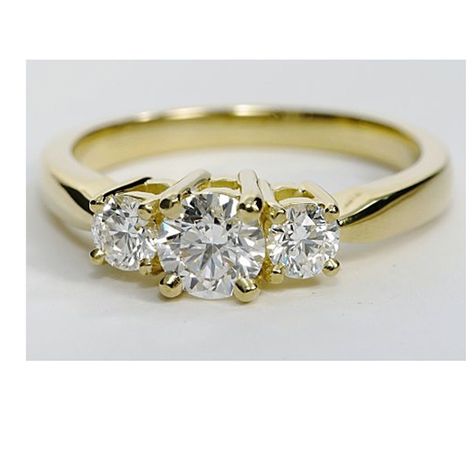 Yellow Stone Engagement Ring, Engagement Rings Yellow, 3 Diamond Engagement Rings, Three Diamond Ring, Three Stone Diamond Rings Engagement, 3 Stone Engagement Rings, 3 Stone Rings, Best Engagement Rings, Three Stone Diamond