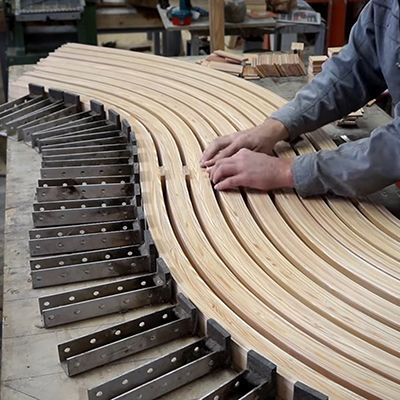 Bending Wood, Steam Bending Wood, How To Bend Wood, Curved Bench, The Lure, Curved Wood, Magical Things, Bent Wood, Woodworking Jigs