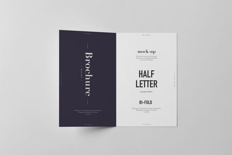 Bi-Fold Half Letter Brochure Mock-up on Behance Half Fold Brochure Design, Fold Brochure Design, Mock Up Design, Dark Designs, Fold Brochure, Brochure Design, Mock Up, Layout Design, Mockup